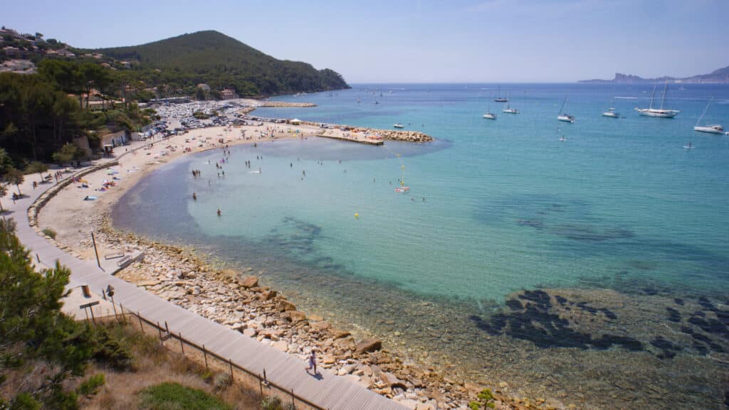 Plage de la madrague saint cyr sur mer