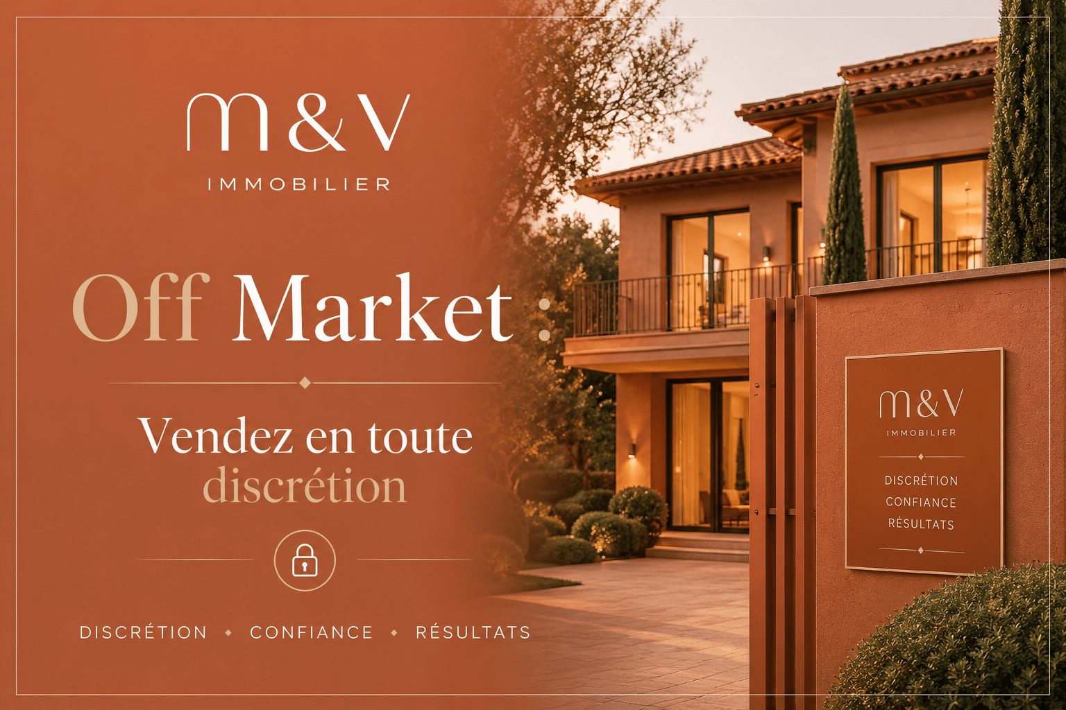 M&V pour une vente en toute discretion