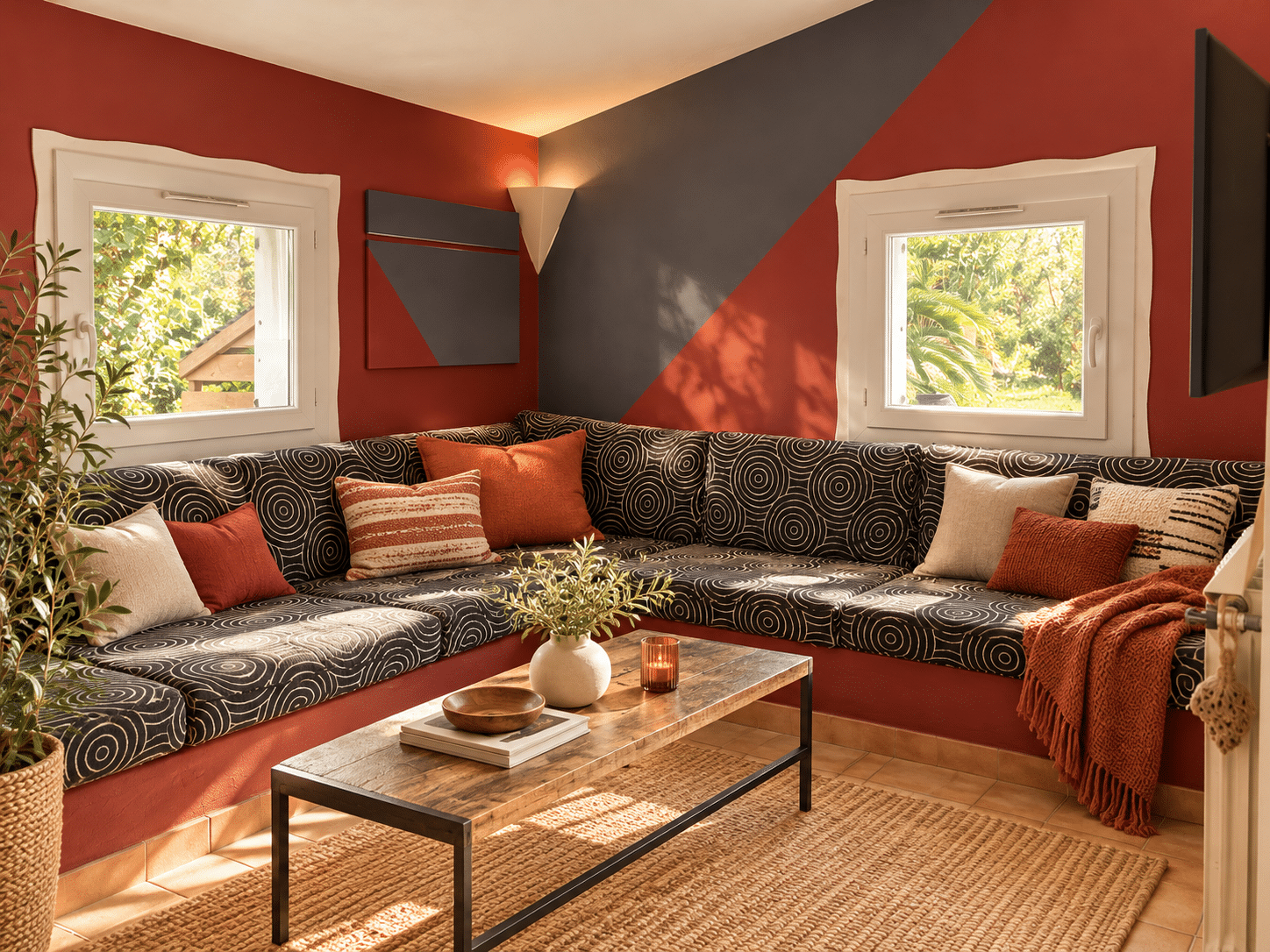 Villa d'architecte à vendre au Castellet : salon · Maison & Vous