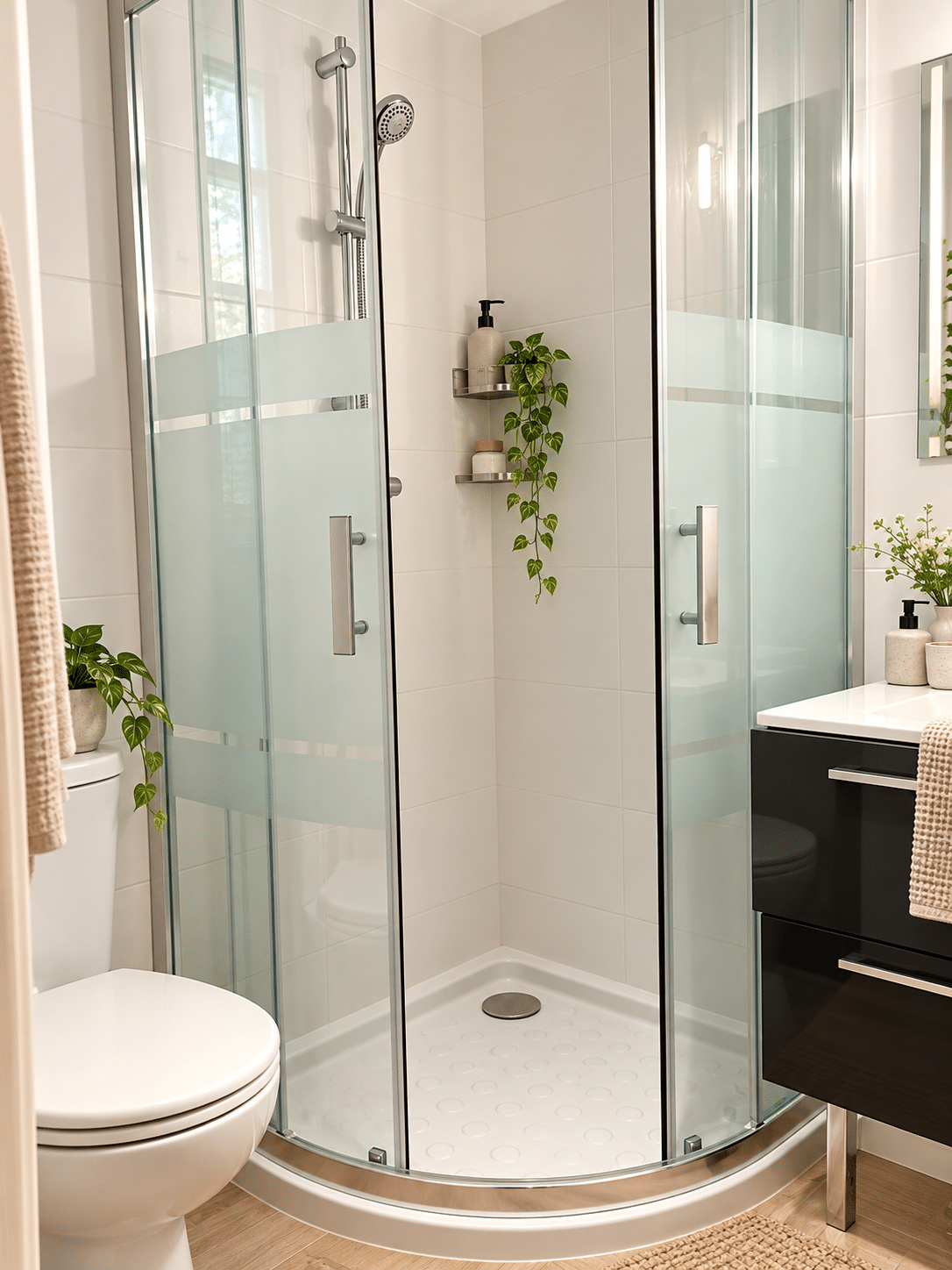 Villa d'architecte à vendre au Castellet : salle d'eau avec WC · Maison & Vous